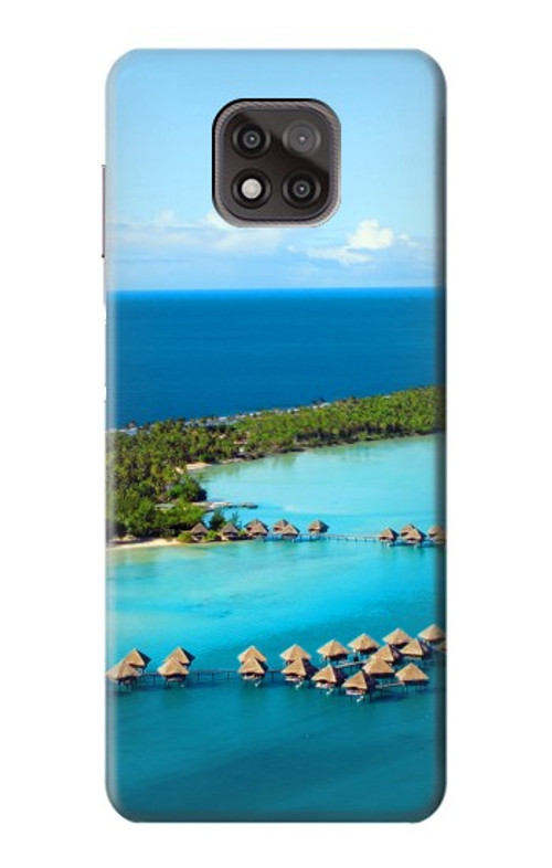 W0844 Bora Bora Island Case Cover Custodia e Flip Case per Motorola Moto G Power (2021)