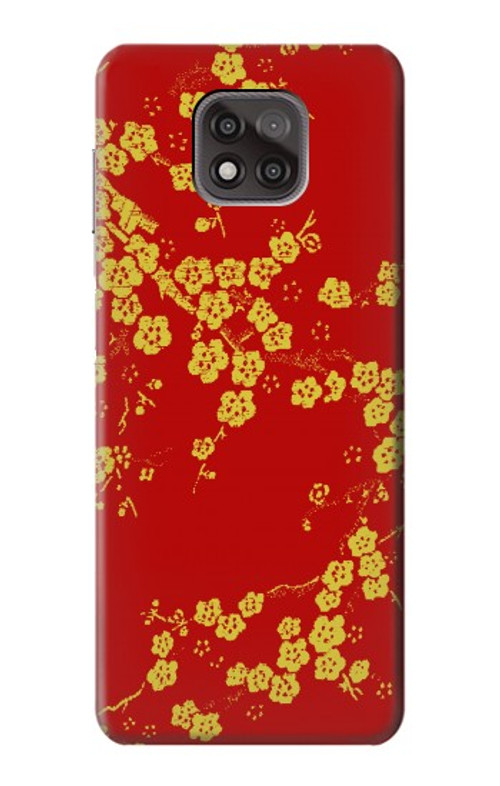 W2050 Cherry Blossoms Chinese Graphic Printed Case Cover Custodia e Flip Case per Motorola Moto G Power (2021)