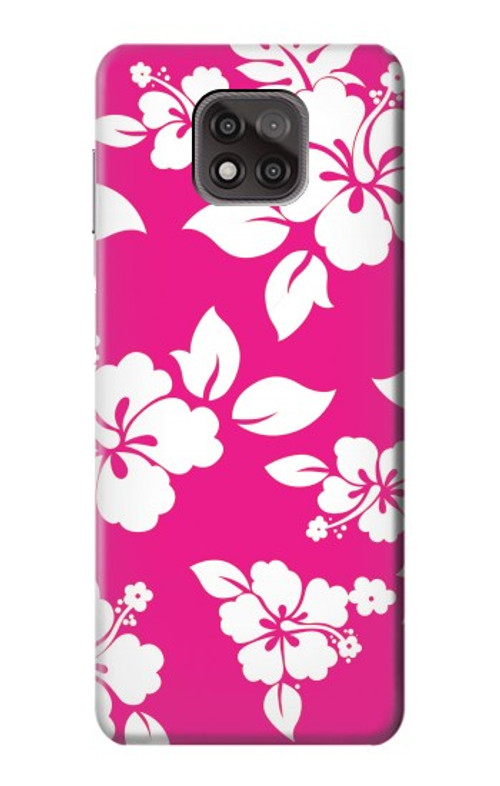 W2246 Hawaiian Hibiscus Pink Pattern Case Cover Custodia e Flip Case per Motorola Moto G Power (2021)