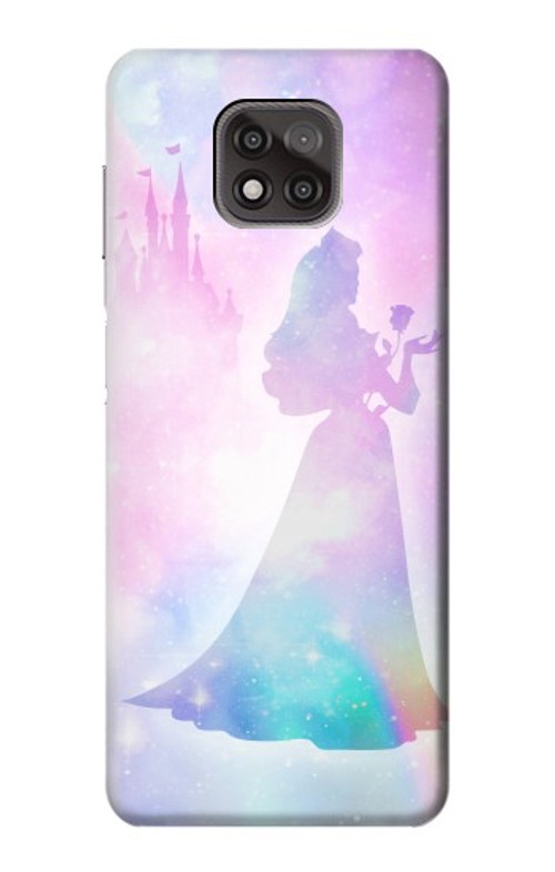W2992 Princess Pastel Silhouette Case Cover Custodia e Flip Case per Motorola Moto G Power (2021)