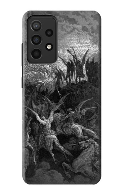 W1026 Gustave Dore Paradise Lost Case Cover Custodia e Flip Case per Samsung Galaxy A52, Galaxy A52 5G