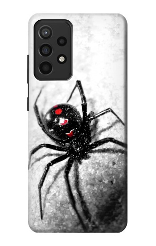 W2386 Black Widow Spider Case Cover Custodia e Flip Case per Samsung Galaxy A52, Galaxy A52 5G