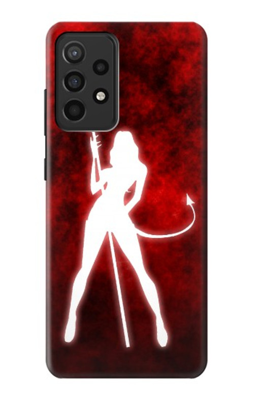 W2455 Sexy Devil Girl Case Cover Custodia e Flip Case per Samsung Galaxy A52, Galaxy A52 5G