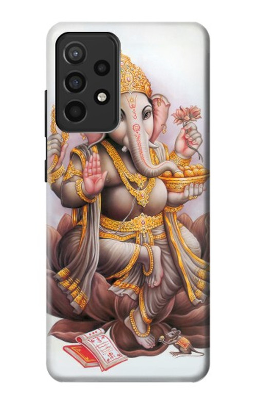 W2820 Hindu God Ganesha Ganapati Vinayaka Case Cover Custodia e Flip Case per Samsung Galaxy A52, Galaxy A52 5G
