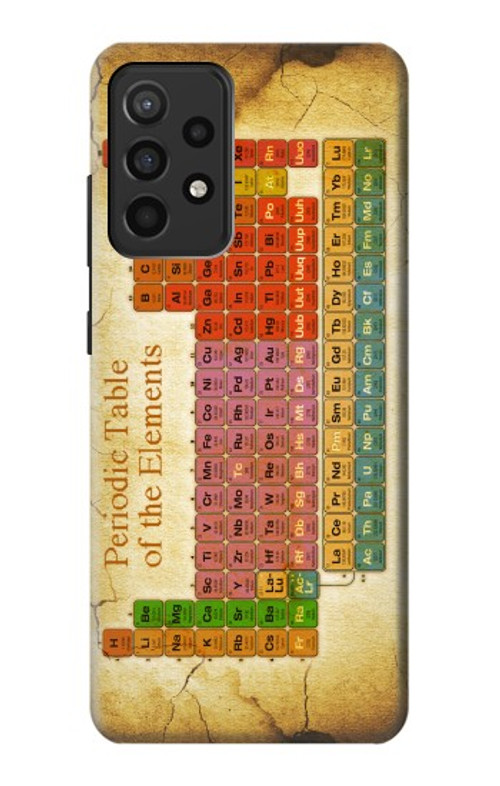 W2934 Vintage Periodic Table of Elements Case Cover Custodia e Flip Case per Samsung Galaxy A52, Galaxy A52 5G