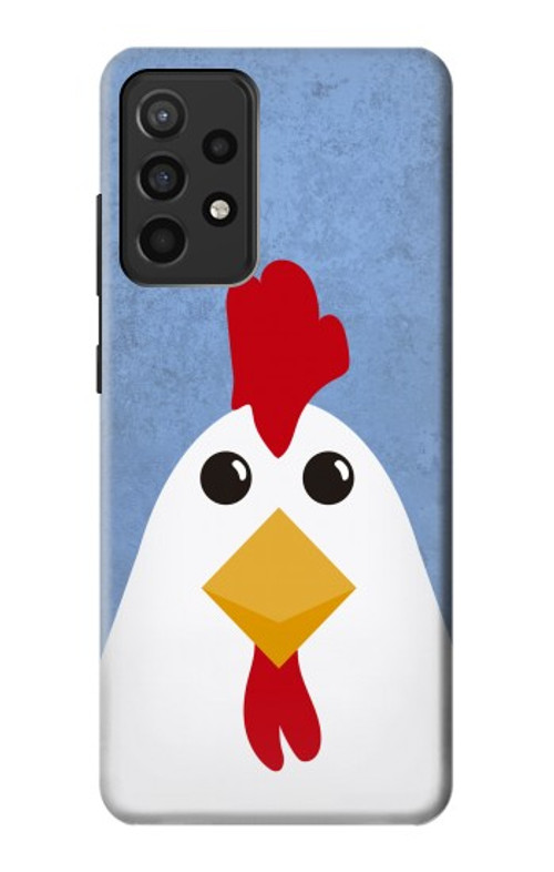 W3254 Chicken Cartoon Case Cover Custodia e Flip Case per Samsung Galaxy A52, Galaxy A52 5G