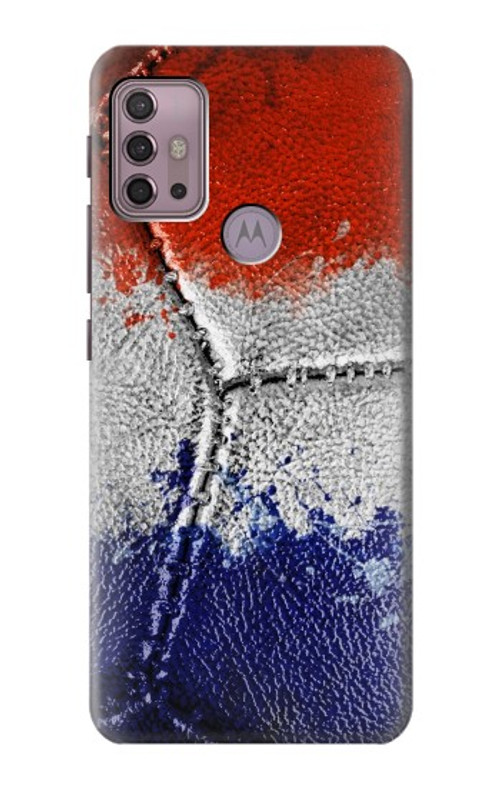 W3304 France Flag Vintage Football Graphic Case Cover Custodia e Flip Case per Motorola Moto G30, G20, G10