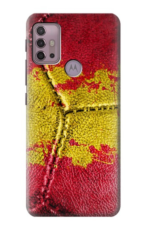 W3315 Spain Flag Vintage Football Graphic Case Cover Custodia e Flip Case per Motorola Moto G30, G20, G10
