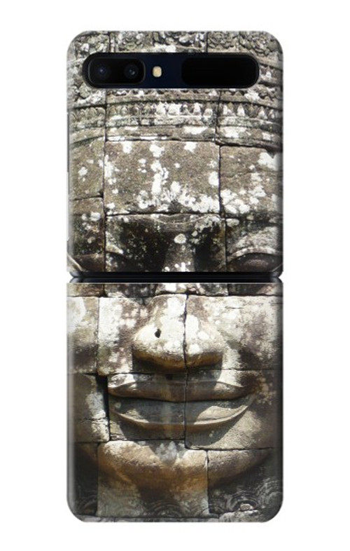 W0314 Ancient Cambodian Buddhism Case Cover Custodia e Flip Case per Samsung Galaxy Z Flip 5G
