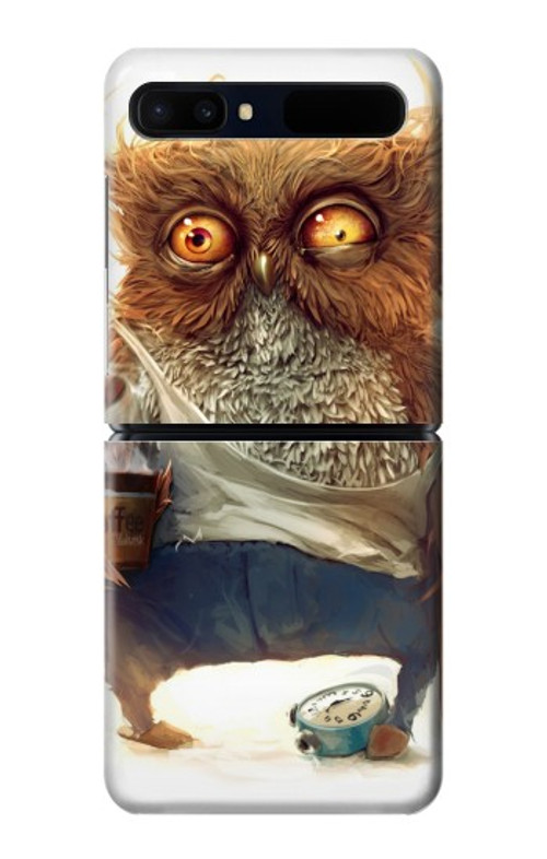 W1133 Wake up Owl Case Cover Custodia e Flip Case per Samsung Galaxy Z Flip 5G