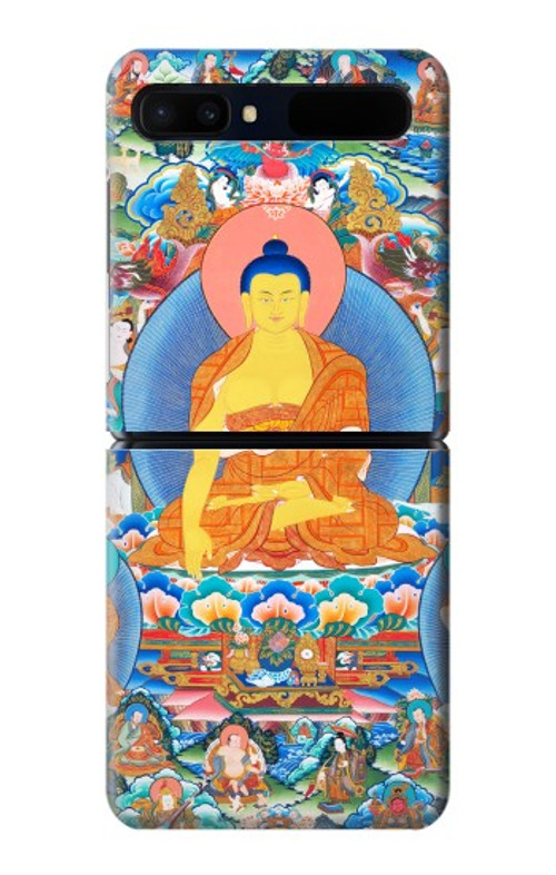 W1256 Buddha Paint Case Cover Custodia e Flip Case per Samsung Galaxy Z Flip 5G