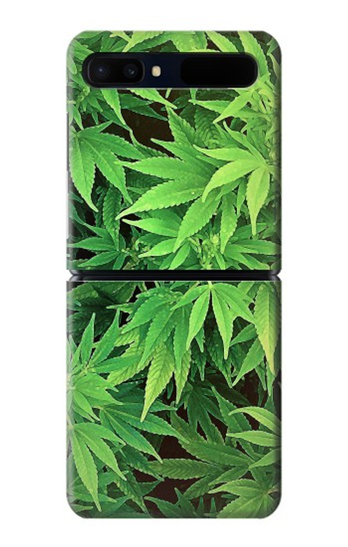 W1656 Marijuana Plant Case Cover Custodia e Flip Case per Samsung Galaxy Z Flip 5G