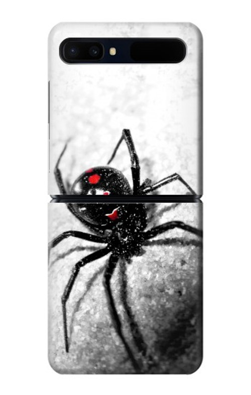 W2386 Black Widow Spider Case Cover Custodia e Flip Case per Samsung Galaxy Z Flip 5G