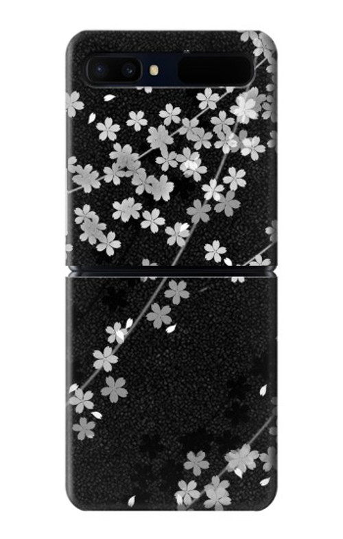 W2544 Japanese Kimono Style Black Flower Pattern Case Cover Custodia e Flip Case per Samsung Galaxy Z Flip 5G W2544 Japanese Kimono Style Black Flower Pattern Case Cover Custodia e Flip Case per Samsung Galaxy Z Flip 5G