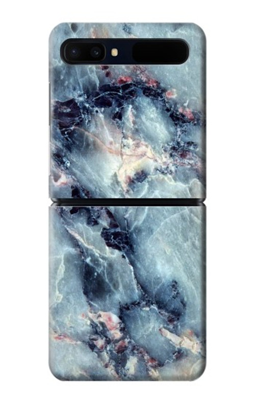 W2689 Blue Marble Texture Graphic Printed Case Cover Custodia e Flip Case per Samsung Galaxy Z Flip 5G