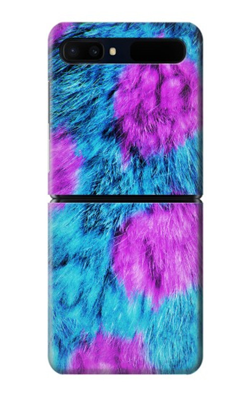 W2757 Monster Fur Skin Pattern Graphic Case Cover Custodia e Flip Case per Samsung Galaxy Z Flip 5G