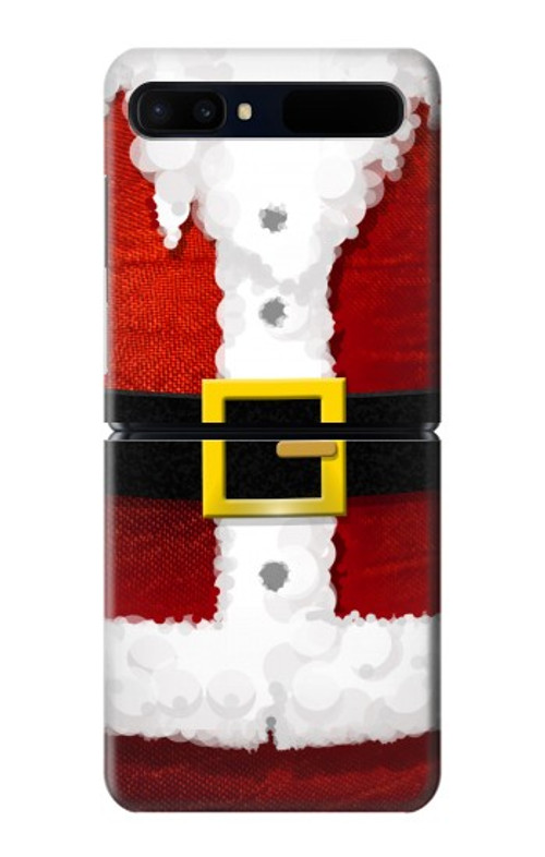 W2846 Christmas Santa Red Suit Case Cover Custodia e Flip Case per Samsung Galaxy Z Flip 5G