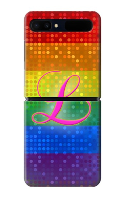 W2900 Rainbow LGBT Lesbian Pride Flag Case Cover Custodia e Flip Case per Samsung Galaxy Z Flip 5G