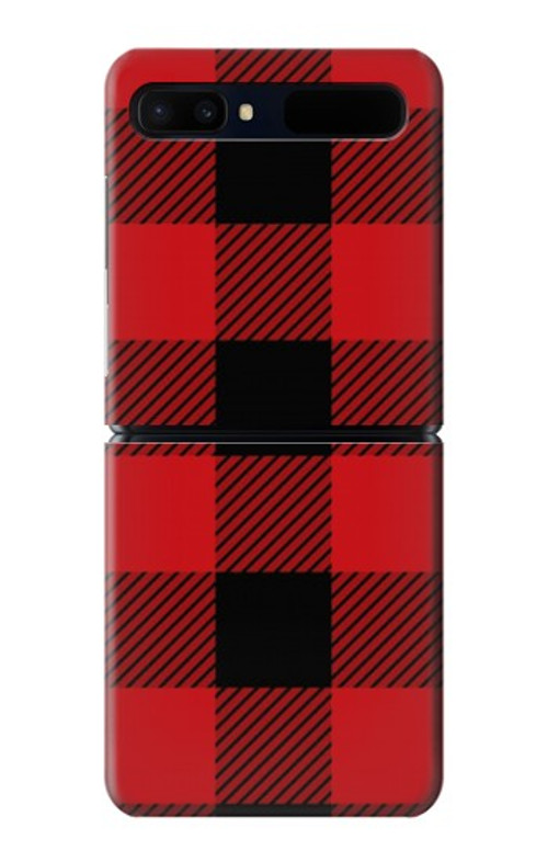 W2931 Red Buffalo Check Pattern Case Cover Custodia e Flip Case per Samsung Galaxy Z Flip 5G
