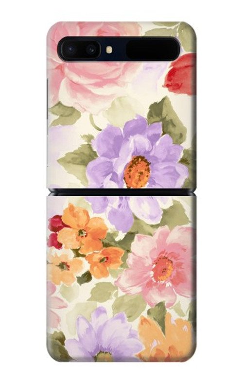 W3035 Sweet Flower Painting Case Cover Custodia e Flip Case per Samsung Galaxy Z Flip 5G