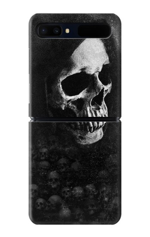 W3333 Death Skull Grim Reaper Case Cover Custodia e Flip Case per Samsung Galaxy Z Flip 5G
