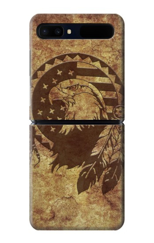 W3378 Native American Case Cover Custodia e Flip Case per Samsung Galaxy Z Flip 5G