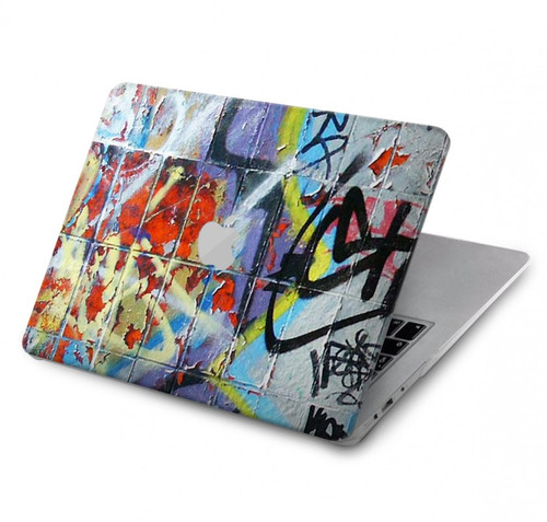 W0588 Wall Graffiti Case Cover Custodia per MacBook Air 13″ - A1932, A2179, A2337