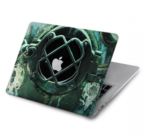 W2632 Antique Vintage Deep Sea Diver Helmet Case Cover Custodia per MacBook Pro 13″ - A1706, A1708, A1989, A2159, A2289, A2251, A2338