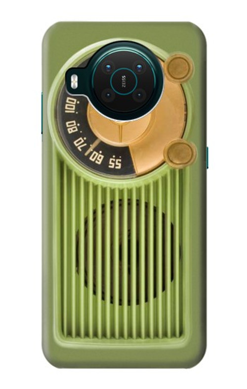 W2656 Vintage Bakelite Radio Green Case Cover Custodia e Flip Case per Nokia X10