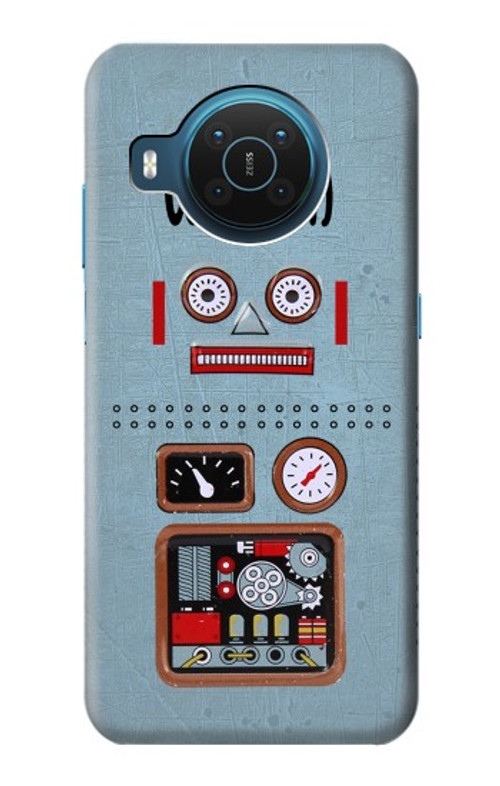 W3040 Retro Robot Toy Case Cover Custodia e Flip Case per Nokia X20