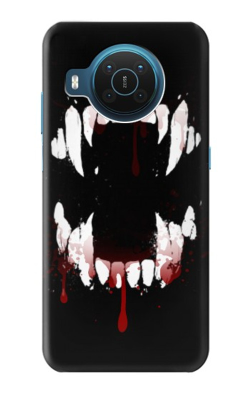 W3527 Vampire Teeth Bloodstain Case Cover Custodia e Flip Case per Nokia X20
