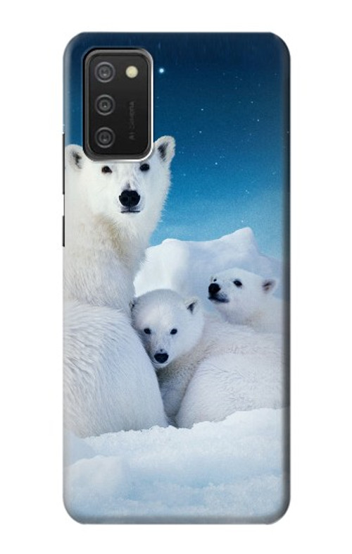 W0285 Polar Bear Family Arctic Case Cover Custodia e Flip Case per Samsung Galaxy A03S W0285 Polar Bear Family Arctic Case Cover Custodia e Flip Case per Samsung Galaxy A03S