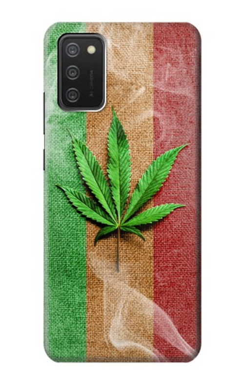 W2109 Marijuana Rasta Flag Case Cover Custodia e Flip Case per Samsung Galaxy A03S