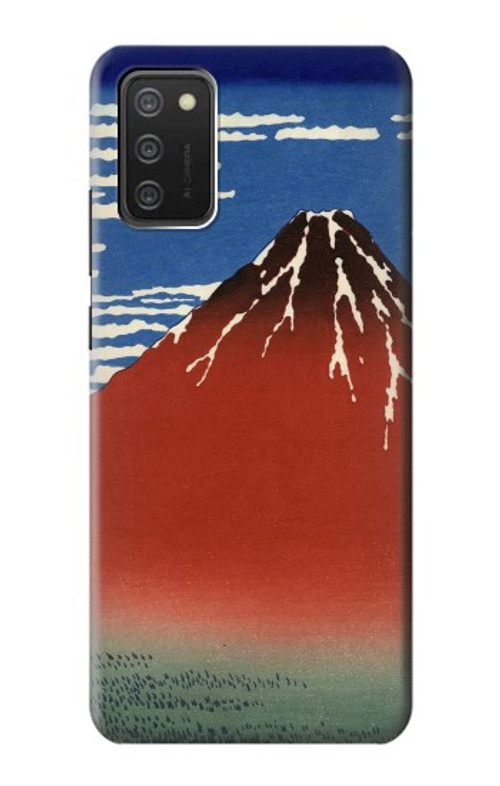 W2390 Katsushika Hokusai Red Fuji Case Cover Custodia e Flip Case per Samsung Galaxy A03S