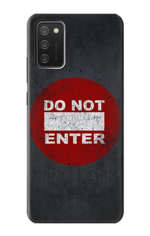 W3683 Do Not Enter Case Cover Custodia e Flip Case per Samsung Galaxy A03S