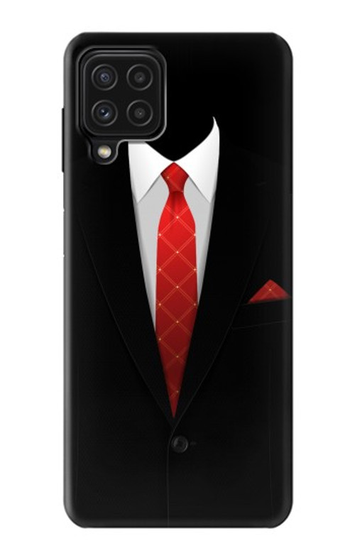 W1805 Black Suit Case Cover Custodia e Flip Case per Samsung Galaxy A22 4G