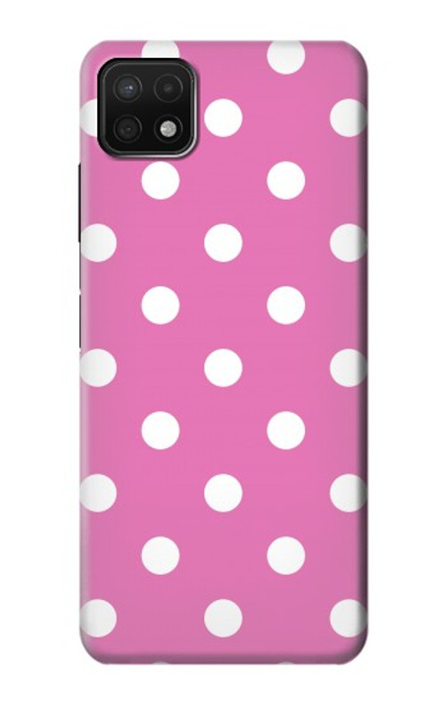 W2358 Pink Polka Dots Case Cover Custodia e Flip Case per Samsung Galaxy A22 5G