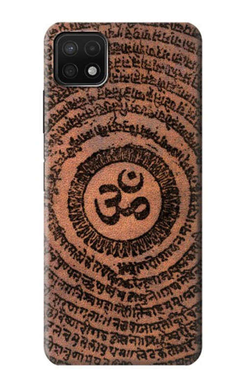 W2874 Om Symbol Tattoo Case Cover Custodia e Flip Case per Samsung Galaxy A22 5G