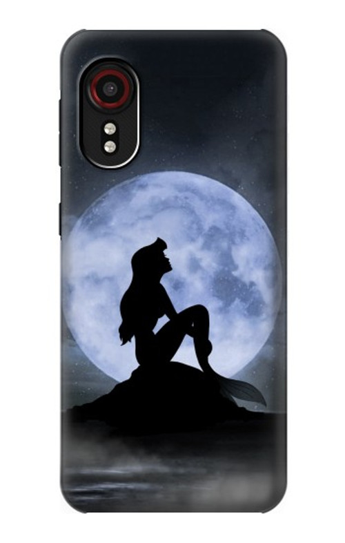 W2668 Mermaid Silhouette Moon Night Case Cover Custodia e Flip Case per Samsung Galaxy Xcover 5