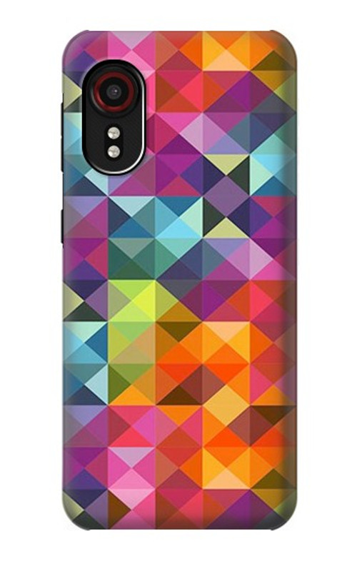 W3477 Abstract Diamond Pattern Case Cover Custodia e Flip Case per Samsung Galaxy Xcover 5