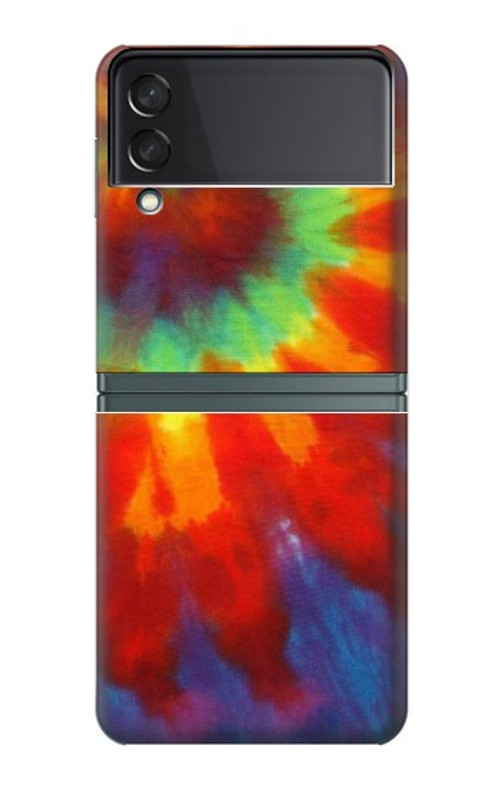 W2985 Colorful Tie Dye Texture Hard Case For Samsung Galaxy Z Flip 3 5G