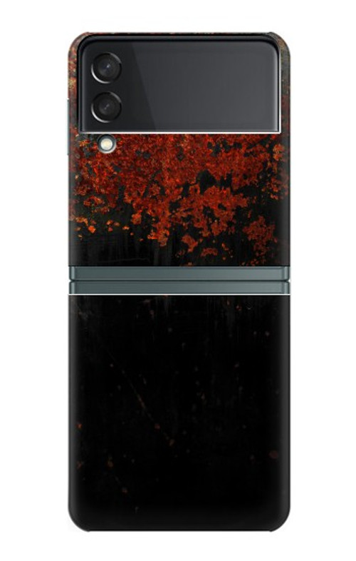 W3071 Rusted Metal Texture Graphic Hard Case For Samsung Galaxy Z Flip 3 5G