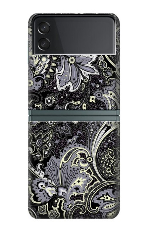 W3251 Batik Flower Pattern Hard Case For Samsung Galaxy Z Flip 3 5G