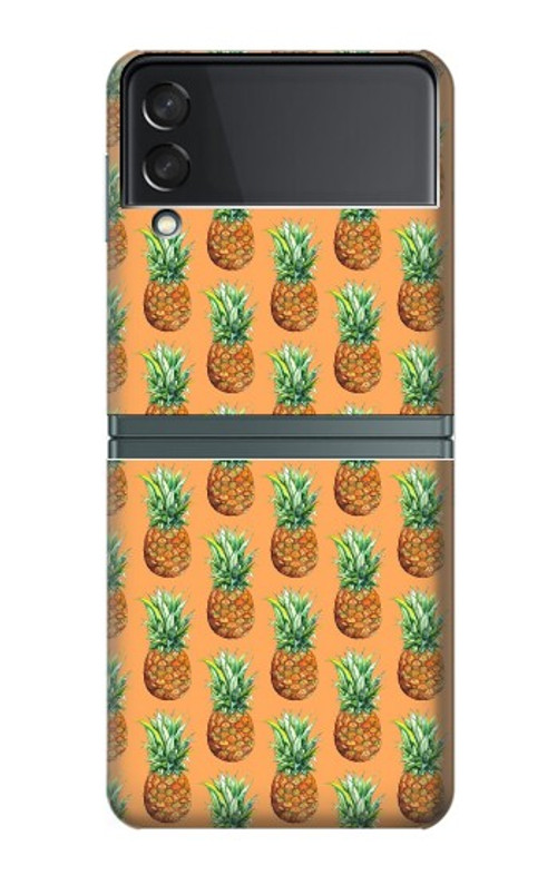 W3258 Pineapple Pattern Hard Case For Samsung Galaxy Z Flip 3 5G