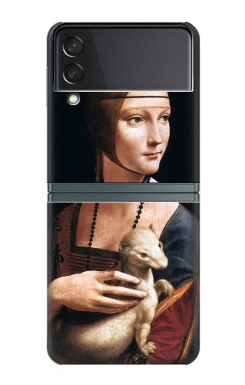 W3471 Lady Ermine Leonardo da Vinci Hard Case For Samsung Galaxy Z Flip 3 5G