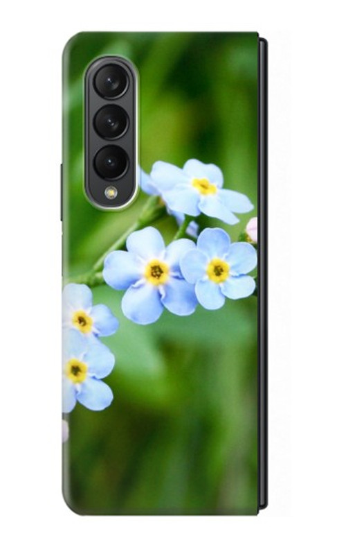 W1818 Forget Me Not Hard Case For Samsung Galaxy Z Fold 3 5G