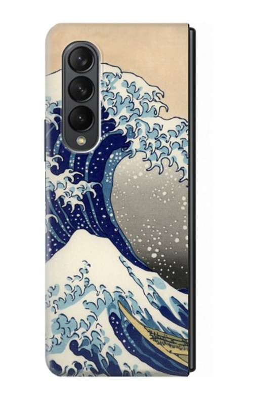W2389 Hokusai The Great Wave off Kanagawa Hard Case For Samsung Galaxy Z Fold 3 5G W2389 Hokusai The Great Wave off Kanagawa Hard Case For Samsung Galaxy Z Fold 3 5G