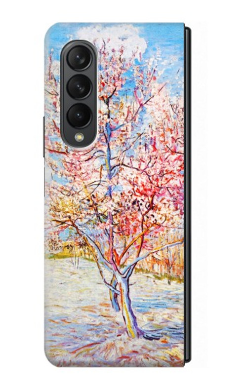 W2450 Van Gogh Peach Tree Blossom Hard Case For Samsung Galaxy Z Fold 3 5G