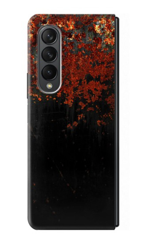 W3071 Rusted Metal Texture Graphic Hard Case For Samsung Galaxy Z Fold 3 5G