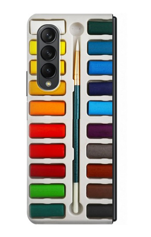 W3243 Watercolor Paint Set Hard Case For Samsung Galaxy Z Fold 3 5G